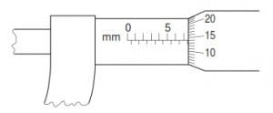 micrometer scale reading 1
