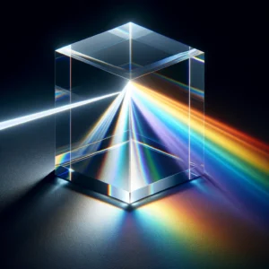 Light passing through prism